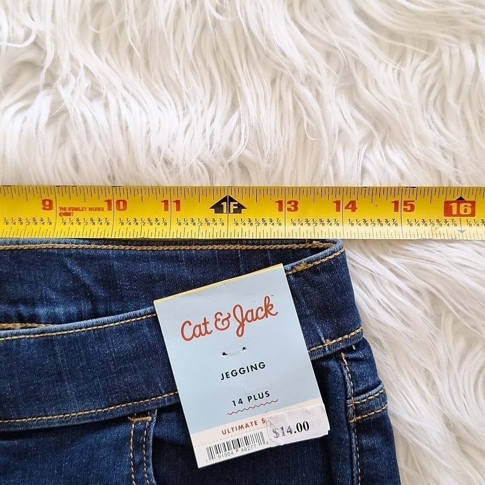 NEW Cat & Jack Girl's Pull-On Distressed Ultimate Stretch Jeggings Sz. 14 Plus - Picture 11 of 14